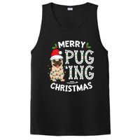 Merry Pugging Christmas Dog Santa Pug Xmas Pugmas PosiCharge Competitor Tank