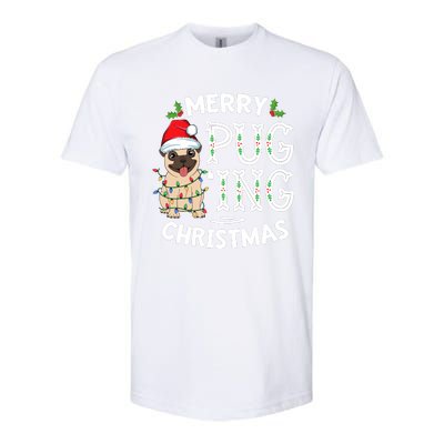 Merry Pugging Christmas Dog Santa Pug Xmas Pugmas Softstyle CVC T-Shirt