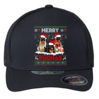 Merry Pugmas Christmas Ugly Sweater Pug Lover Family Pajama Flexfit Unipanel Trucker Cap