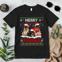 Merry Pugmas Christmas Ugly Sweater Pug Lover Family Pajama Premium T-Shirt