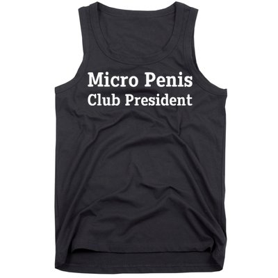 Micro Penis Club President Joke Tank Top