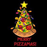 Merry Pizzamas Christmas Pizza Lover Gift Backpack