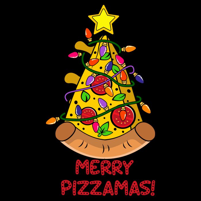 Merry Pizzamas Christmas Pizza Lover Gift Backpack