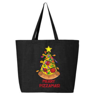 Merry Pizzamas Christmas Pizza Lover Gift 25L Jumbo Tote