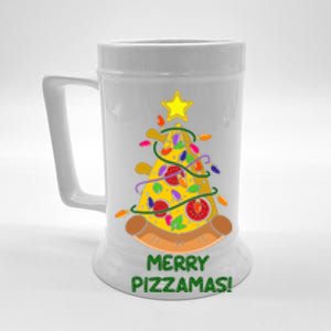 Merry Pizzamas Christmas Pizza Lover Gift Beer Stein