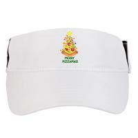 Merry Pizzamas Christmas Pizza Lover Gift Adult Drive Performance Visor