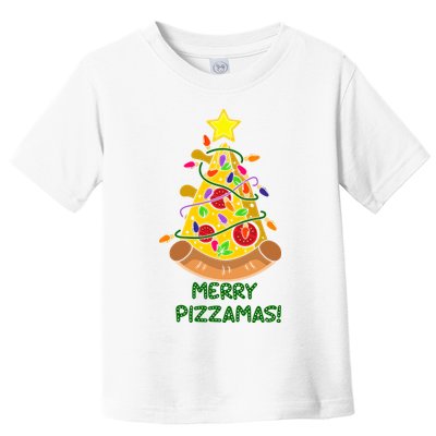 Merry Pizzamas Christmas Pizza Lover Gift Toddler T-Shirt