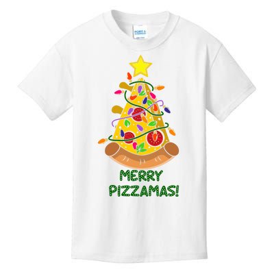 Merry Pizzamas Christmas Pizza Lover Gift Kids T-Shirt