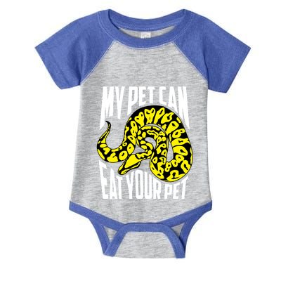 My Pet Can Eat Your Pet Gift Cute Reptile Lover Gift Infant Baby Jersey Bodysuit