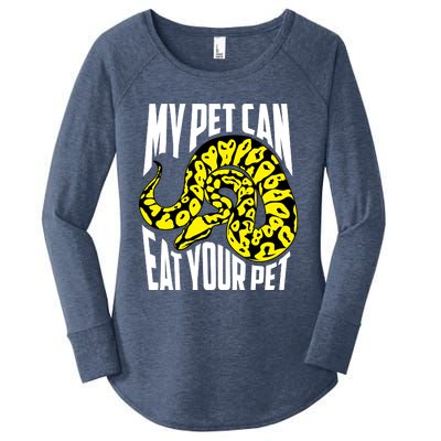 My Pet Can Eat Your Pet Gift Cute Reptile Lover Gift Women's Perfect Tri Tunic Long Sleeve Shirt