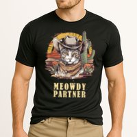 Meowdy Partner Cat Funny Howdy Meme Wild West Cowboy Hat Cooling Performance Crew T-Shirt