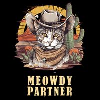 Meowdy Partner Cat Funny Howdy Meme Wild West Cowboy Hat Impact Tech Backpack