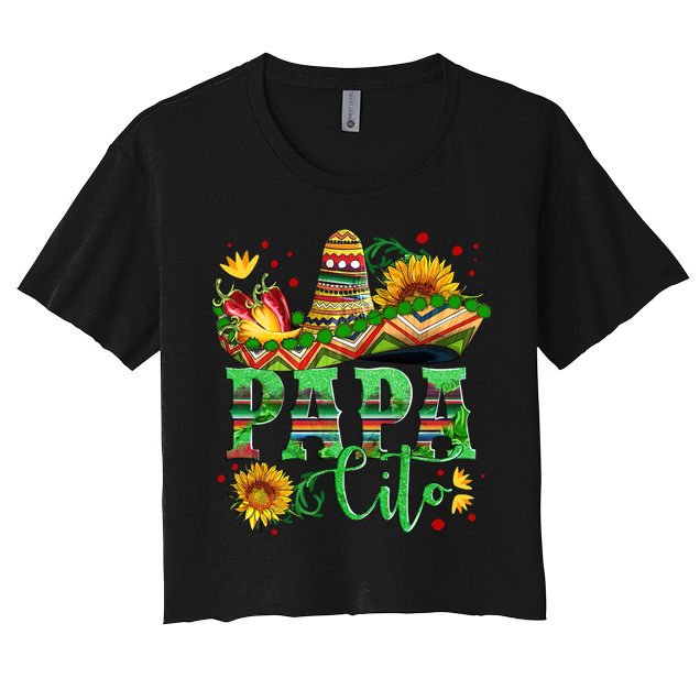 Mexican Papa Cito Flower Sunhat Cute Gift Crop Top