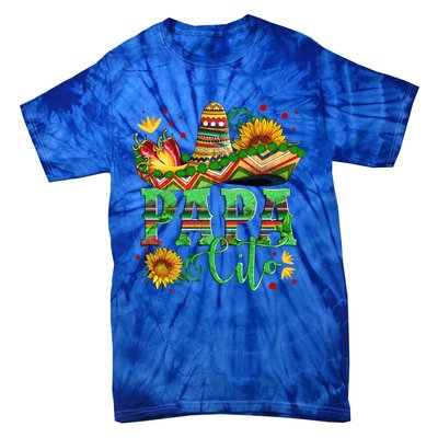 Mexican Papa Cito Flower Sunhat Cute Gift Tie-Dye T-Shirt