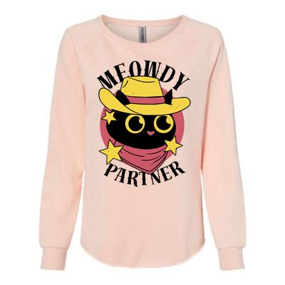 Meowdy Partner Country Cat Womens California Wash Sweatshirt