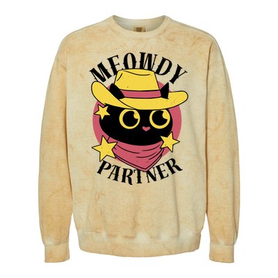 Meowdy Partner Country Cat Colorblast Crewneck Sweatshirt