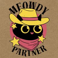 Meowdy Partner Country Cat Cotton Canvas Backpack