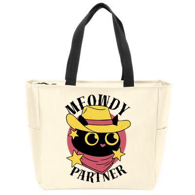 Meowdy Partner Country Cat Zip Tote Bag