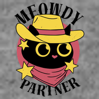 Meowdy Partner Country Cat 7-Panel Snapback Hat