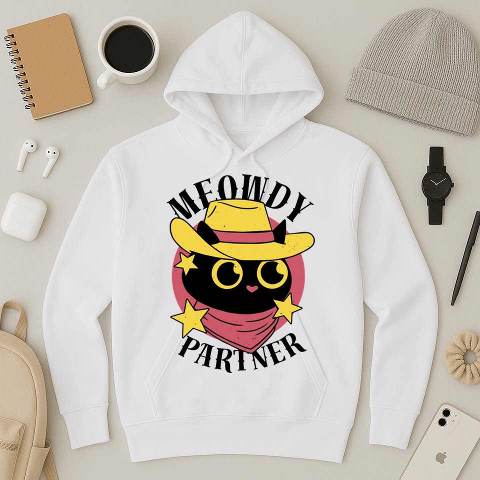 Meowdy Partner Country Cat Hoodie