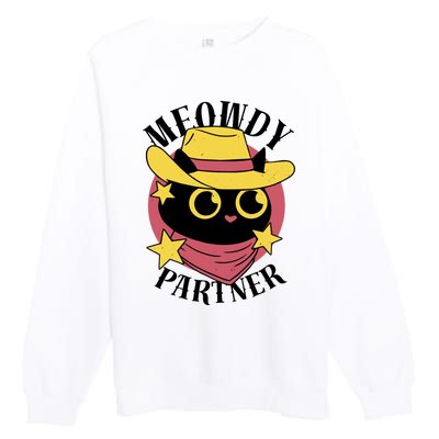 Meowdy Partner Country Cat Premium Crewneck Sweatshirt