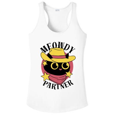 Meowdy Partner Country Cat Ladies PosiCharge Competitor Racerback Tank
