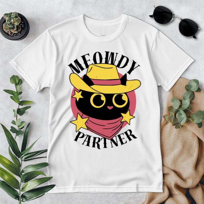 Meowdy Partner Country Cat Premium T-Shirt