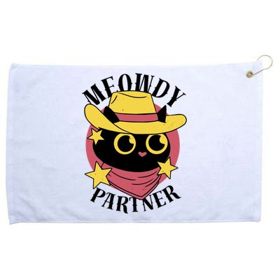 Meowdy Partner Country Cat Grommeted Golf Towel