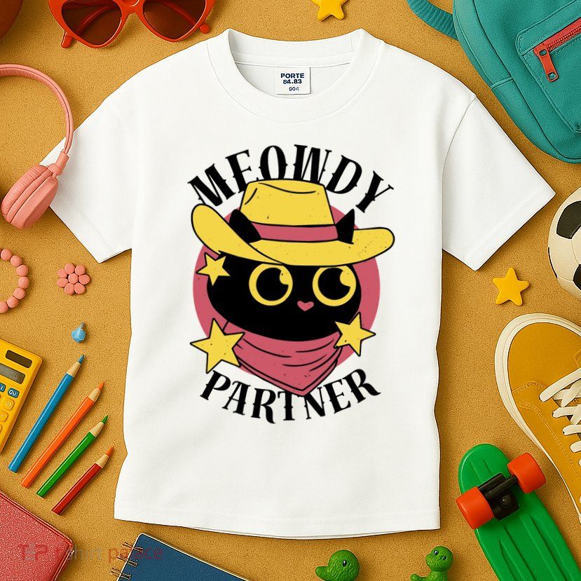 Meowdy Partner Country Cat Kids T-Shirt