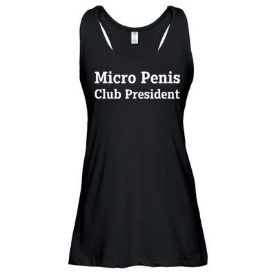 Micro Penis Club President Joke Ladies Essential Flowy Tank