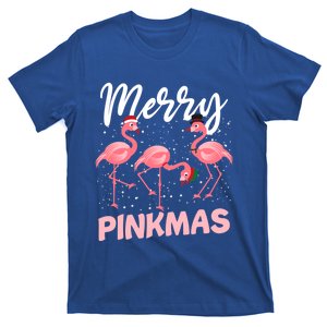 Merry Pinkmas Cute Pink Christmas Flamingo Lover Funny Xmas Meaningful Gift T-Shirt