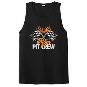 Mom Pit Crew Race Car Birthday Party Racing Family Cool Gift PosiCharge Competitor Tank