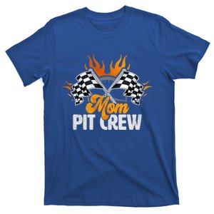 Mom Pit Crew Race Car Birthday Party Racing Family Cool Gift T-Shirt