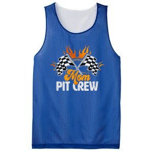 Mom Pit Crew Race Car Birthday Party Racing Family Cool Gift Mesh Reversible Basketball Jersey Tank