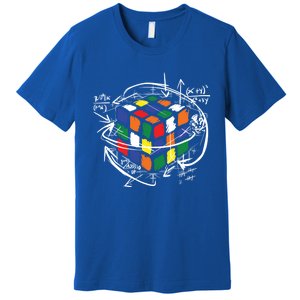 Math Puzzle Cube Cute Gift Premium T-Shirt