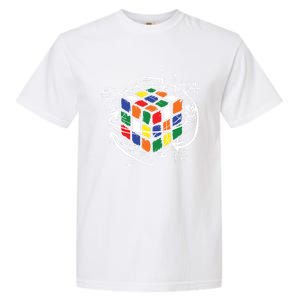 Math Puzzle Cube Cute Gift Garment-Dyed Heavyweight T-Shirt