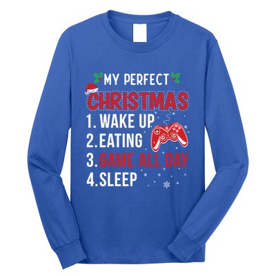 My Perfect Christmas Video Games Gaming Funny Gift Meaningful Gift Long Sleeve Shirt