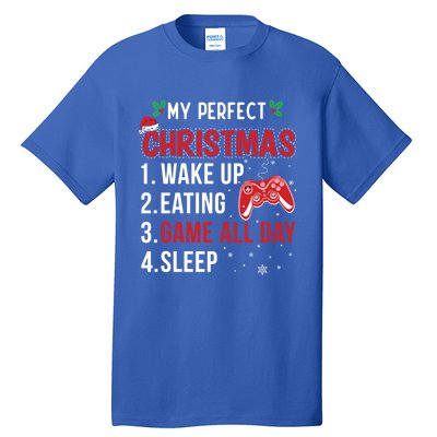 My Perfect Christmas Video Games Gaming Funny Gift Meaningful Gift Tall T-Shirt