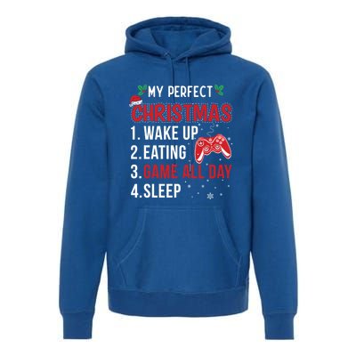 My Perfect Christmas Video Games Gaming Funny Gift Meaningful Gift Premium Hoodie