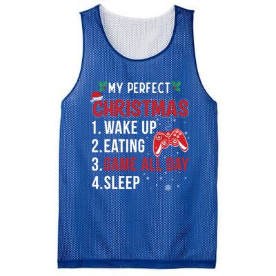 My Perfect Christmas Video Games Gaming Funny Gift Meaningful Gift Mesh Reversible Basketball Jersey Tank