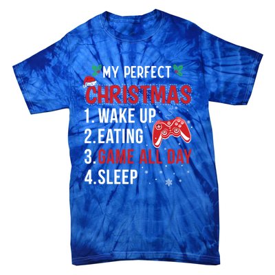 My Perfect Christmas Video Games Gaming Funny Gift Meaningful Gift Tie-Dye T-Shirt