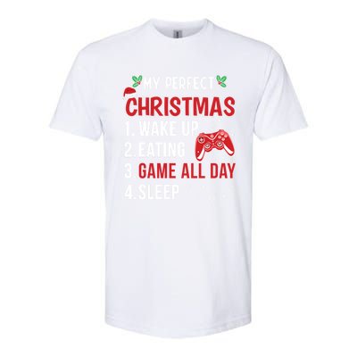 My Perfect Christmas Video Games Gaming Funny Gift Meaningful Gift Softstyle® CVC T-Shirt