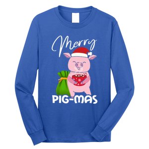 Merry Pigmas Christmas Pig For Swine Lovers Great Gift Long Sleeve Shirt