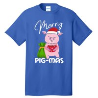 Merry Pigmas Christmas Pig For Swine Lovers Great Gift Tall T-Shirt