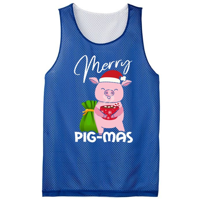 Merry Pigmas Christmas Pig For Swine Lovers Great Gift Mesh Reversible Basketball Jersey Tank