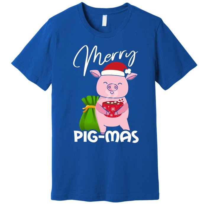 Merry Pigmas Christmas Pig For Swine Lovers Great Gift Premium T-Shirt