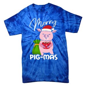 Merry Pigmas Christmas Pig For Swine Lovers Great Gift Tie-Dye T-Shirt