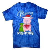 Merry Pigmas Christmas Pig For Swine Lovers Great Gift Tie-Dye T-Shirt