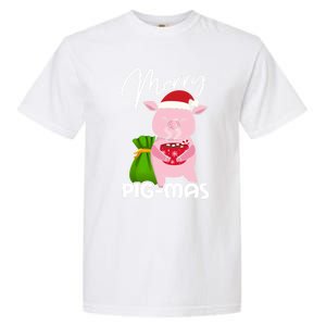 Merry Pigmas Christmas Pig For Swine Lovers Great Gift Garment-Dyed Heavyweight T-Shirt