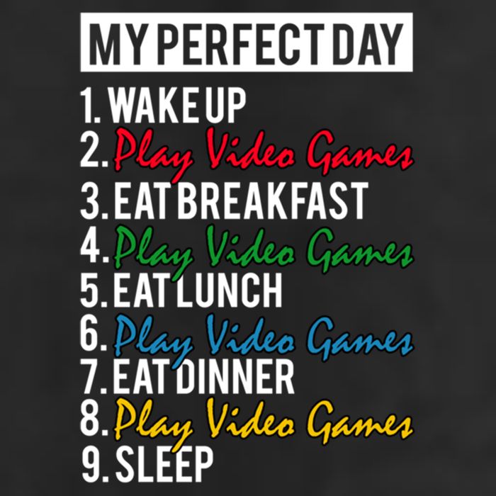 My Perfect Day Play Video Games Gaming Humor Funny Gamer Gift Hat